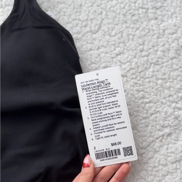 lululemon Align Waist-Length Tank Top - Never worn - Picture 4 of 5
